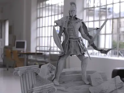 Greek Warrior hoplite 3D model