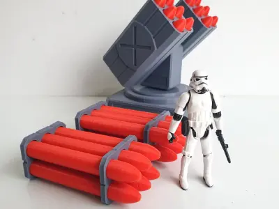 Sci Fi Missile Turret 3D print model