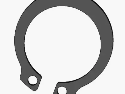 External Retaining Rings DIN 471 3D Model 12 mm 3D model
