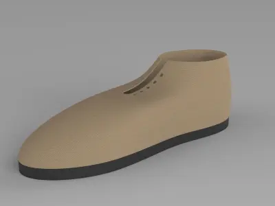 Lather Shoes  3D model