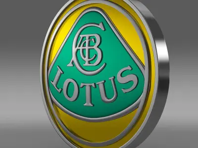 lotus logo 3D model by Sergey