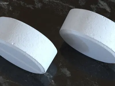 MDMA Ecstasy Pill White 3D model