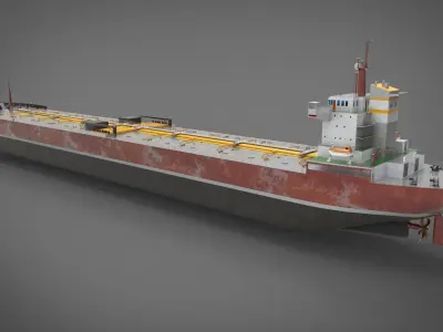 Tanker Ship Low-poly 3D model purchase