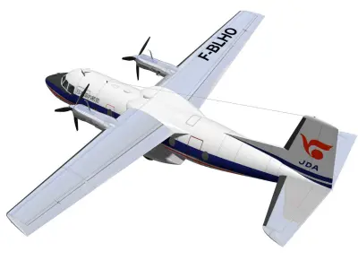 Nord-Aviation Nord 262 fregate 3D model purchase
