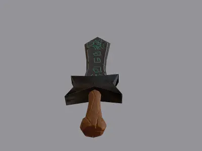 Devil Sword - PBR Low-poly 3D model