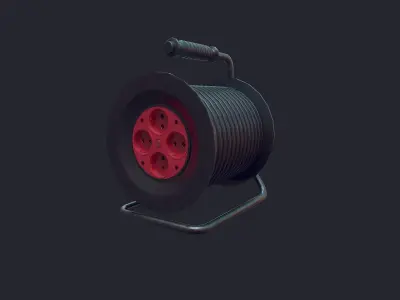 Extension Cable Low-poly 3D model purchase