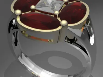 Rendering  Anelli Free 3D model