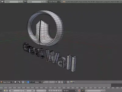 great wall motor logo 3D model