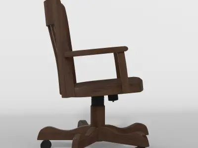 Vintage Bankers Chair 3D model