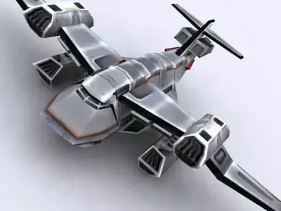 3DRT - Sci-Fi Forces - Bomber 5  Low-poly 3D model