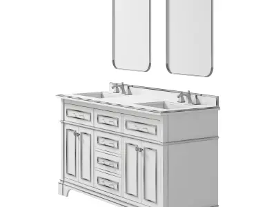 OVE Melpark 60 Greyish Blue Vanity 3D model