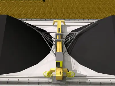 Coal Stacker-Reclaimer Free 3D model