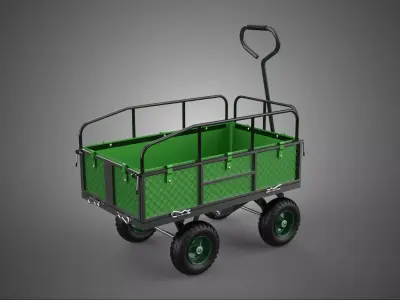 TARPS FENCE RAIL CAGE DECK MESH CLOTH POCKET CART TROLLEY WAGON 3D model