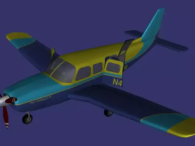 Piper PA-32 Saratoga Free low-poly 3D model