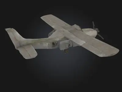 Rusty Skyhawk  Forgotten Wings of a Bygone Era 3D model
