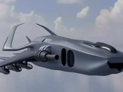 Shark fighter 3D model