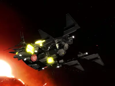 Kings - Command Ship - Updated Low-poly 3D model