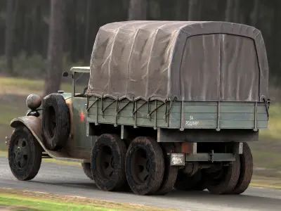 GAZ AAA CARGO TRUCK 3D model