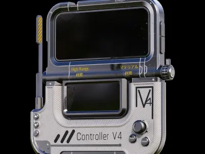 Sci-fi Controller V4 Low-poly 3D model