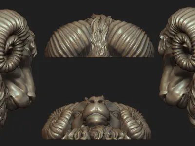 Ram Pendant 2 3D print model