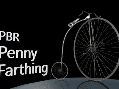 Penny Farthing - PBR 3D model