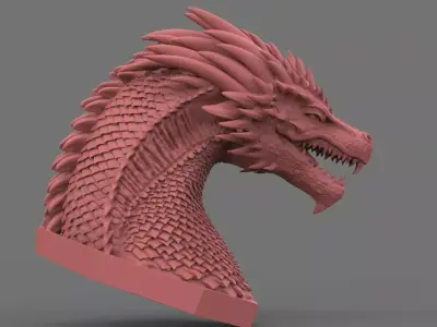 dragon head Free 3D print model