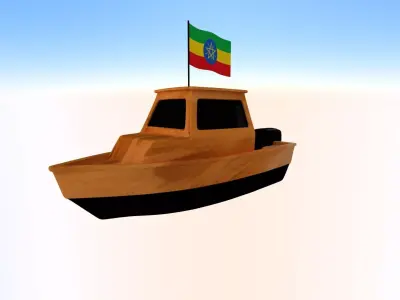 Ethiopia Fishing Boat 3D model