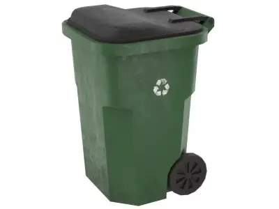 Garbage Container 1 Lowpoly Low-poly 3D model