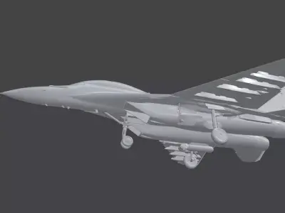 MiG-35 Fighter Jet High Poly Detailed 3D Model 3D model