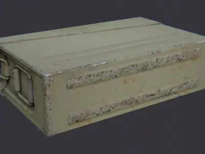 Flak Tower Ammo Case Low-poly 3D model