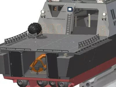 Freedom Class Littoral Combat Ship 120cms long 3D print model