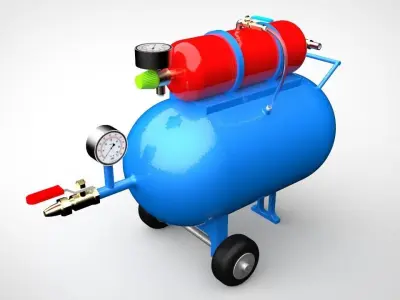 Air Storage Tanks 3D model