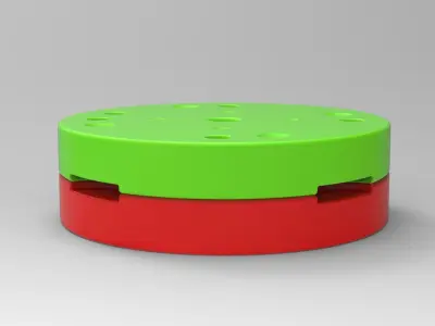Mold for diecast military truck tire 5 Scale 1 to 25 3D print model