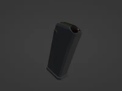 Glock gun Low-poly 3D model