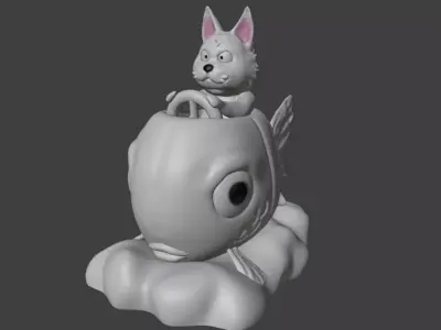 dog model high poly  3D print model