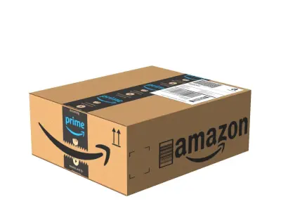 Amazon Box 1H PBR 12 Low-poly 3D model