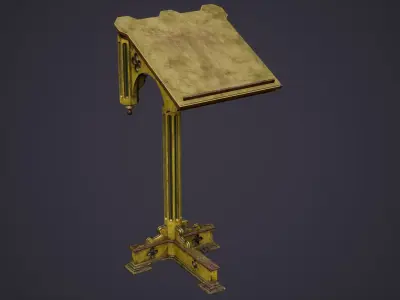 Christian Church Lectern Low-poly 3D model