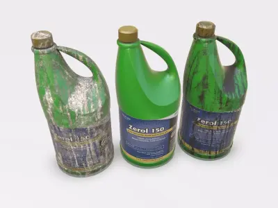 Plastic Bottle - Game Ready  Low-poly 3D model