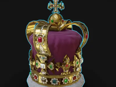Crown 01 Low-poly 3D model