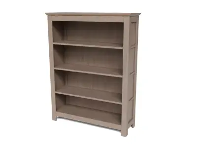 country bookcase Low-poly 3D model