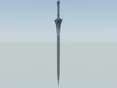Sword Low-poly 3D model 60