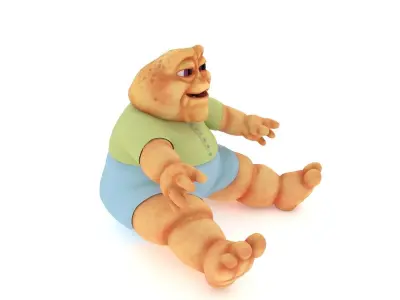 Baby Sinclair with Hollow Earth 3D model