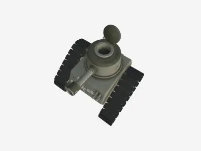 War Tank Cartoon A12 Peacemaker - Military Vehicle Low-poly 3D model