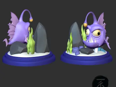 LANTERN FISH Free 3D print model