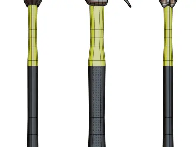 Hammer three hammers Free 3D model