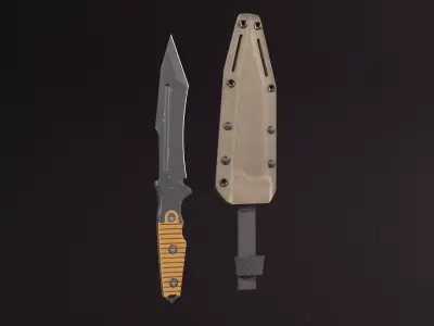 Knife Tactical Recce2 Low-poly 3D model
