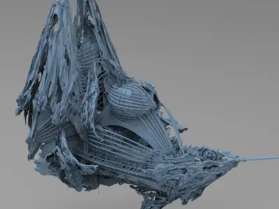 Sword Ocean Ship city 2   3D model