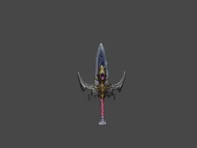 Zeloeman Sword A 34 Low-poly 3D model