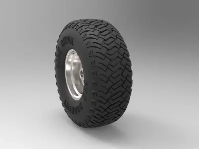 Offroad wheel 3 3D model