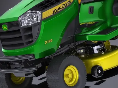 John Deere x125 Lawnmover 3D model